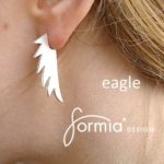 cutting edge earrings eagle shape