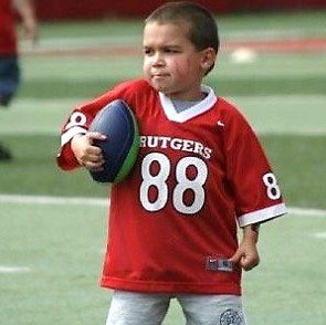 photo titanium key chain little boy playing football
