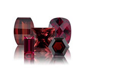 Garnet january stone of the month, dark red in color for the month of January