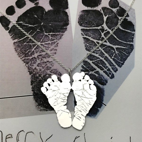 New born Baby feet for pendant necklace