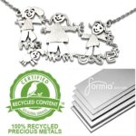eco friendly metals, sterling silver jewelry from Formia Design has recycled silver