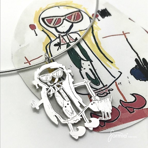 Coolest artwork jewelry using childrens illustrations of the world