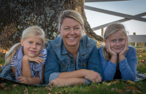 MIa van Beek with her daughters Josefine and Nellie, My girls are an inspiration every day and capture their every stage of growing up I do translate into my every day at work.