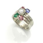 Redesigned solitaire ring to a family birthstone ring