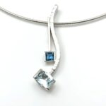 Blue topaz combination pendants, enhance and multiply your pendant use