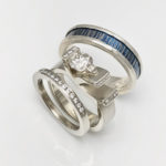 Two Beautiful Souls Finding Love, modern unusual wedding rings