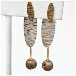 Versatile earrings in gold and silver, earring variations possible