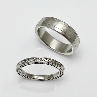 Custom wedding bands handmade and personalized during COVID-19