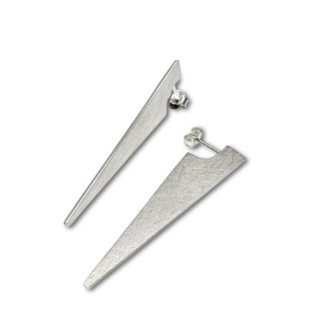 Falca cutting edge earrings in 3 sizes , modern design earrings