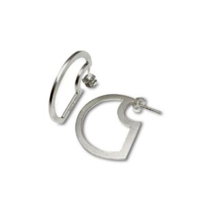 Hoop cutting edge earrings, cute unusual hoop earrings for the woman with a subtle taste