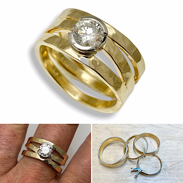Amazing ring transformation, Redesign and recucle your treasures for daily updated jewelry
