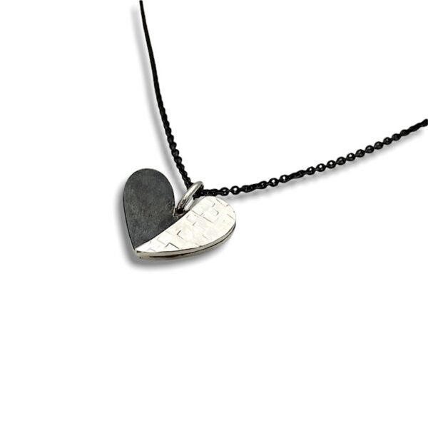 Yin Yang heart pendant