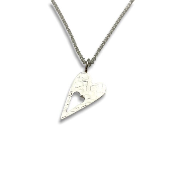 Heart in heart pendant
